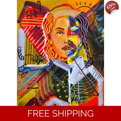 Abstract Portrait Madonna 764